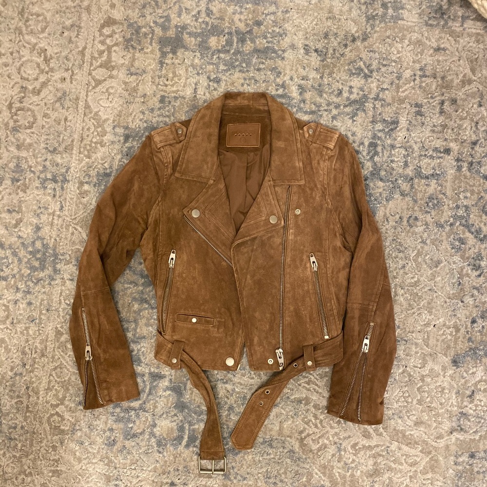 Blank NYC suede Moto jacket